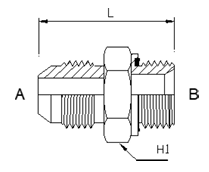 Adaptor - JIC Male - Metric Light Male