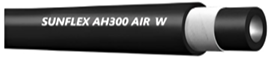 SUNFLEX AIR/WATER HOSE - BLACK (TPR) 300PSI - 100m Reel