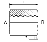 Adaptor - Straight (F X F) BSPP - BSPP