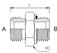 Adaptor - BSPP Male - Metric Light Male