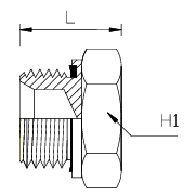 Adaptor Plug BSPP Male - Encapsulated Seal Type