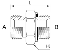 Adaptor - BSPP Male - Metric Heavy Male