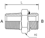 Adaptor - BSPT Male Metric Heavy Male
