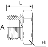 Adaptor - Metric Stud Male