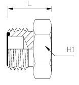Adaptor ORFS MALE SAE Specification Plug