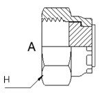 Adaptor Cap - ORFS Female SAE Specification
