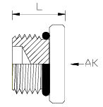 Adaptor - UNO MALE Counter Sunk SAE Specification Plug